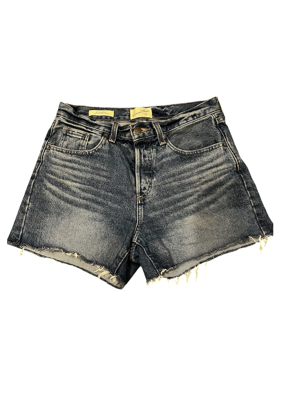Universal Thread High-Rise Distressed Denim Shorts - Black Wash Sz 0